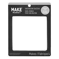 3.7" Square Sublimation Coasters by Make Market®, 4ct.