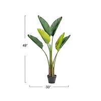Hello Honey® 4ft. Potted Faux Banana Tree
