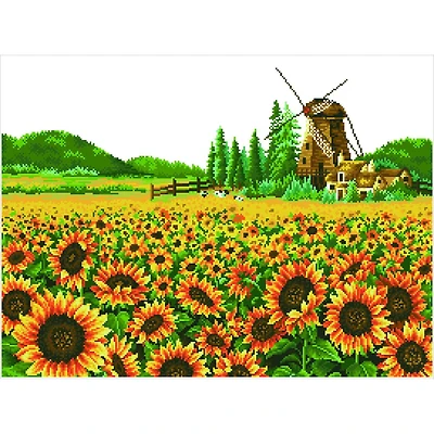 Diamond Dotz® Sunflower Windmill Diamond Painting Kit