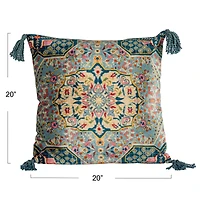 Hello Honey® 20" x 20" Tasseled Elegance Velvet Pillow