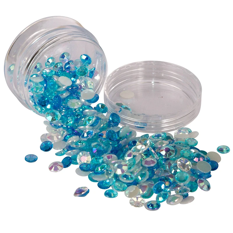 Blue & White Winter Embellishment & Glitter Shaker Set by Creatology™