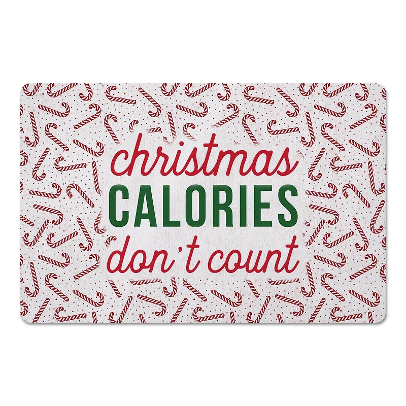 Christmas Calories Don't Count Floor Mat