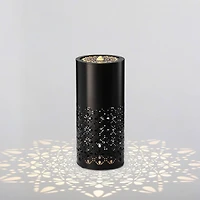 Glitzhome® 23.5" Metal LED Cutout Pattern Outdoor Fountain