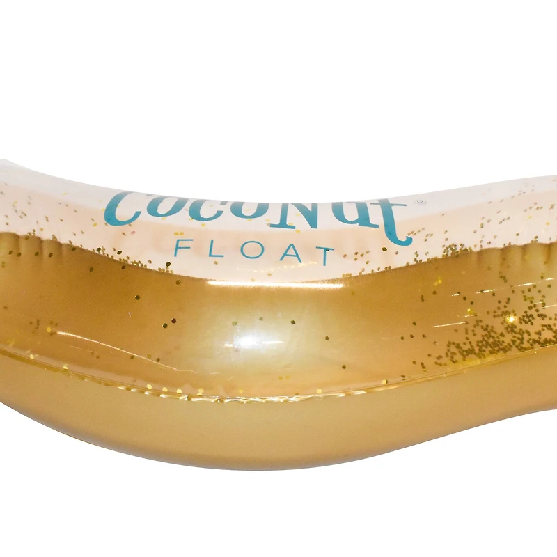 CocoNut Float 4ft. Gold Glitter Heart Pool Float