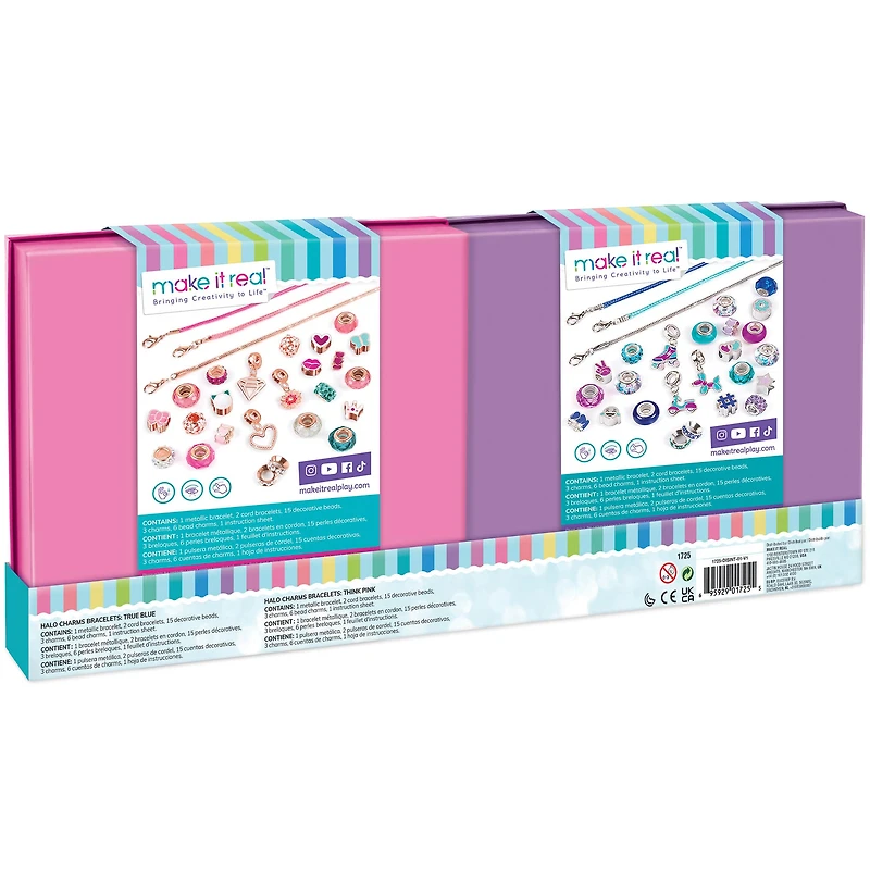 Make It Real™ 2-In-1 True Blue & Think Pink Halo Charms Kit
