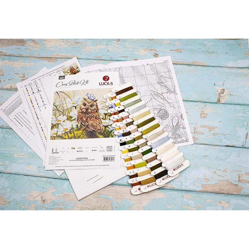 Luca-s Lucky Owl Counted Cross Stitch Kit