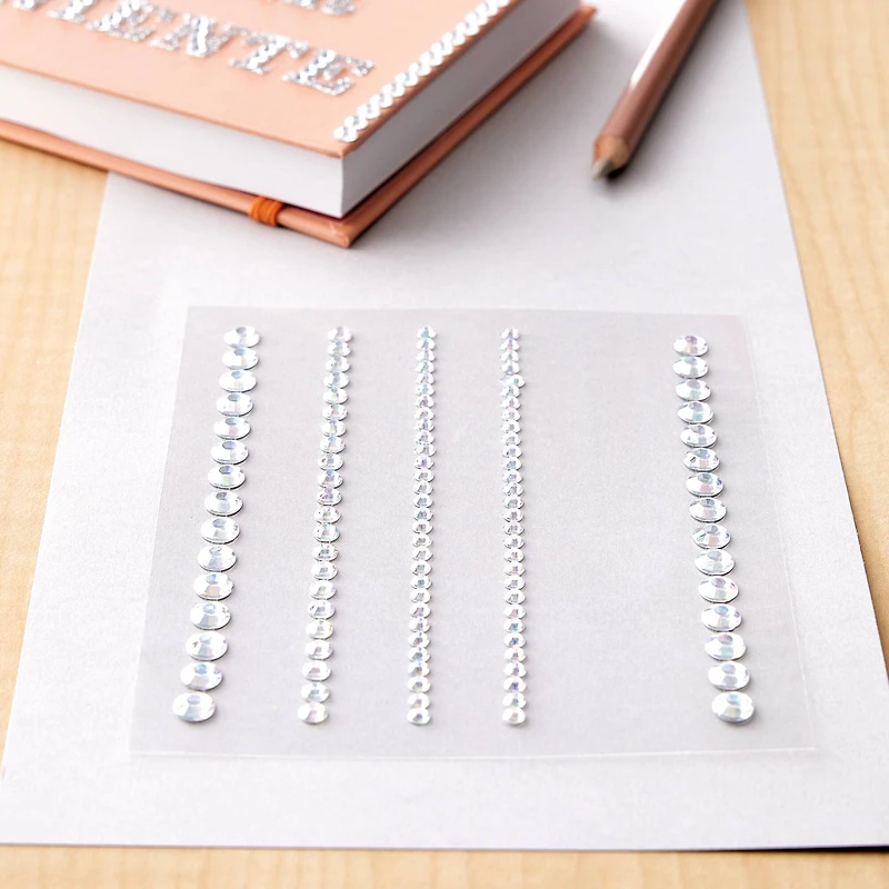 Clear Iridescent Gem Strip Bling Stickers By Recollections™