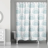 Sun Pattern Shower Curtain