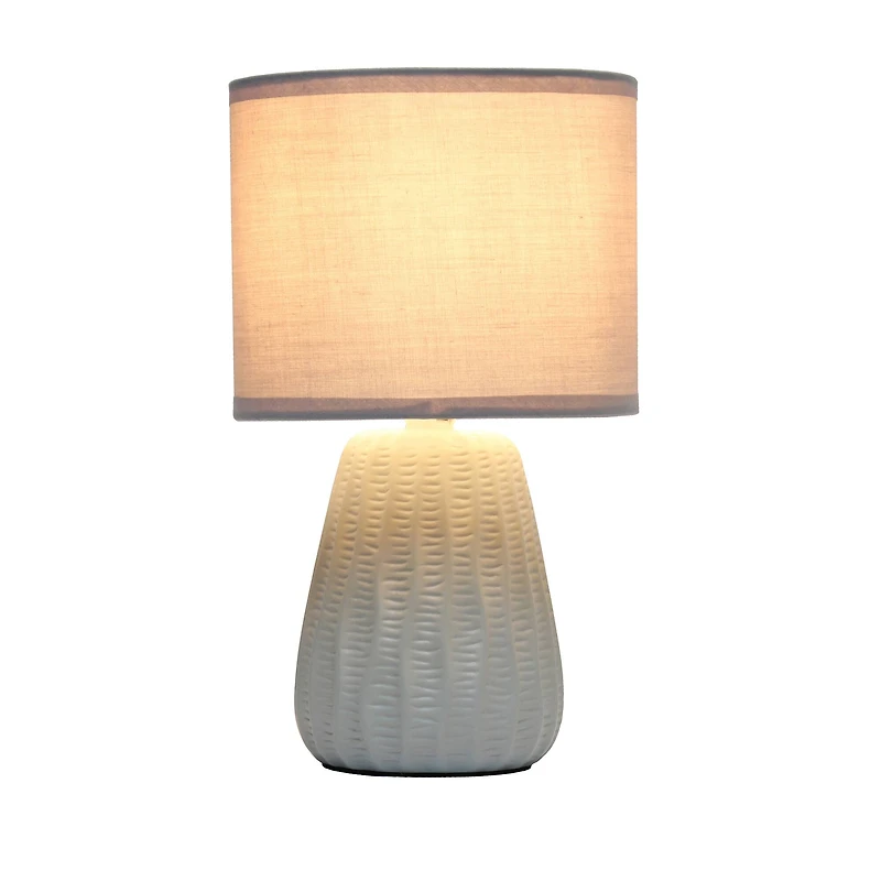 Simple Designs 11" Mini Ceramic Pastel Table Lamp