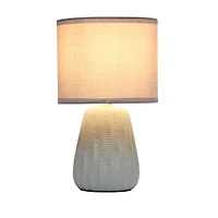 Simple Designs 11" Mini Ceramic Pastel Table Lamp