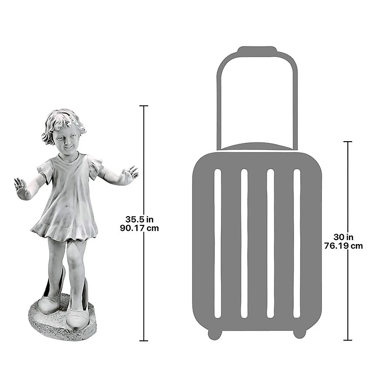 Design Toscano® 3ft. Hillary in Heels Garden Girl Statue