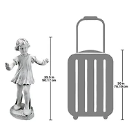 Design Toscano® 3ft. Hillary in Heels Garden Girl Statue