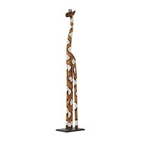 Brown Albizia Bohemian Sculpture, 11" x 11" x 6"