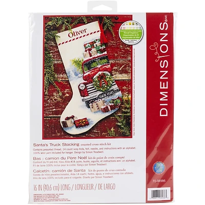 Dimensions® Santa's Truck Stocking Counted Cross Stitch Kit