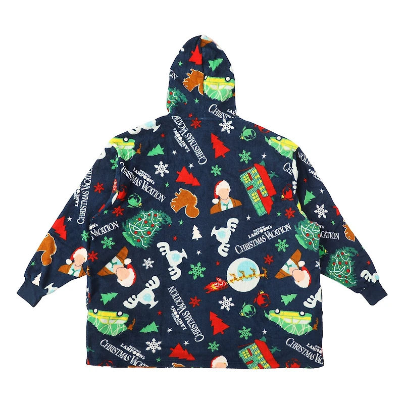 National Lampoon's Christmas Vacation Blue Oversized Hoodie