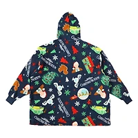 National Lampoon's Christmas Vacation Blue Oversized Hoodie