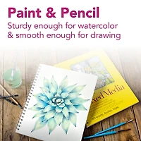 Strathmore Mixed Media Paper Pad, 300 Series, 40 Sheets, 5.5" x 8.5"