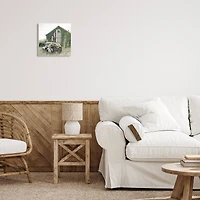 Stupell Industries Farmhouse Barn & Flower Field Wall Plaque Art