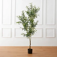 Glitzhome® 6ft. Potted Faux Olive Tree