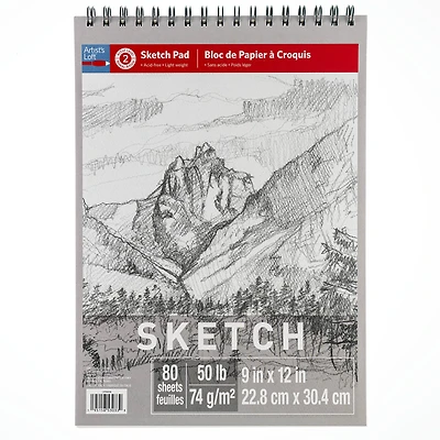 12 Pack: Sketch Pad by Artist's Loft™, 9" x 12"