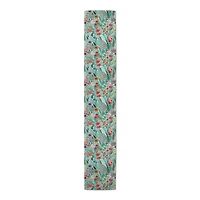 90'' Lush Floral Pattern Cotton Twill Table Runner