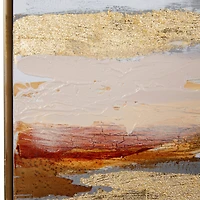 Gold Contemporary Abstract Canvas Wall Art, 20" x 59"