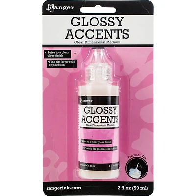 Ranger Inkssentials Clear Glossy Accents, 2oz.