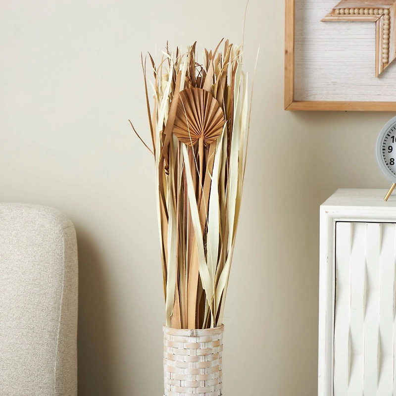 Beige & Tan Dried Grass & Fan Palm Bundle