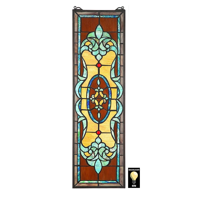 Design Toscano Gladstone Tiffany-Style Stained Glass Window