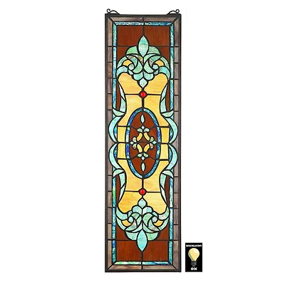 Design Toscano Gladstone Tiffany-Style Stained Glass Window