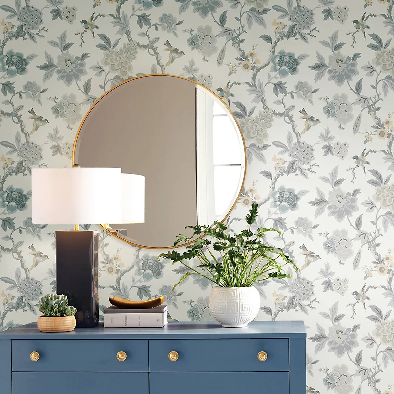 RoomMates Gray & Taupe Gray Candid Moments Peel & Stick Wallpaper