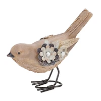 Floral Bird Figurines Set