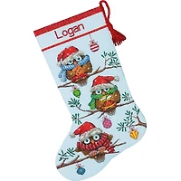 Dimensions® Holiday Hooties Stocking Counted Cross Stitch Kit