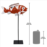 Design Toscano 11.5" Large Japanese Floating Koi Sculpture