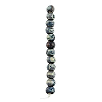 Blue Marbled Rondelle Ceramic Beads, 13.5mm by Bead Landing™