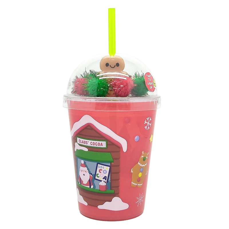 Gingerbread & Santa Light-Up Dome Tumbler by Creatology™