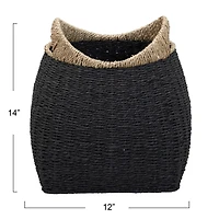 Household Essentials Black Basket with Handles