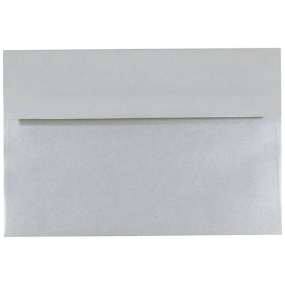 JAM Paper Silver Stardream A8 Metallic Invitation Envelopes, 50ct.