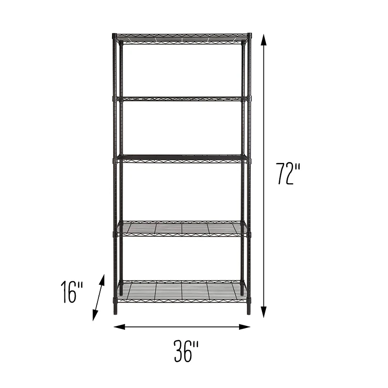 Honey Can Do 5-Tier Heavy-Duty Adjustable Shelving Unit