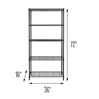 Honey Can Do 5-Tier Heavy-Duty Adjustable Shelving Unit
