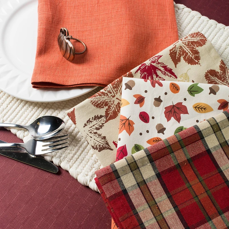 DII® Falling Leaves Print Dinner Napkins, 6ct.