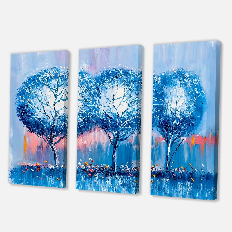 Designart - Colourful Trees Impressionist Landscape III