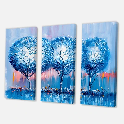 Designart - Colourful Trees Impressionist Landscape III