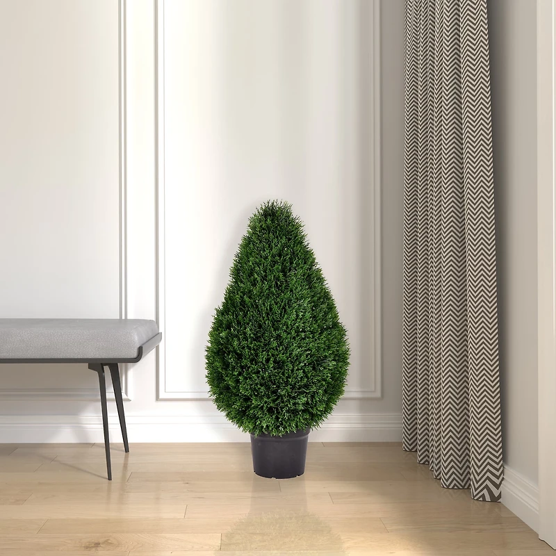 3ft. Potted Cedar Teardrop Shaped Bush