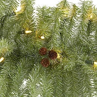 6ft. LED Christmas Pine & Pinecone Garland