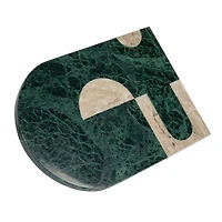 Hello Honey® Green Abstract Design Compact Marble Cheese & Cutting Board