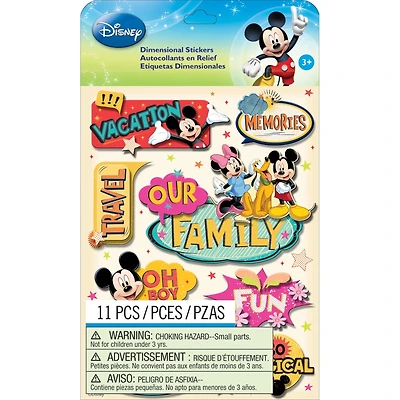 Disney Dimensional Stickers-Mickey Family