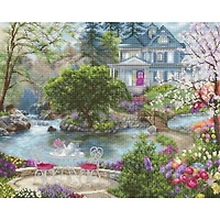 Luca-S Waterside Tea Counted Cross Stitch Kit