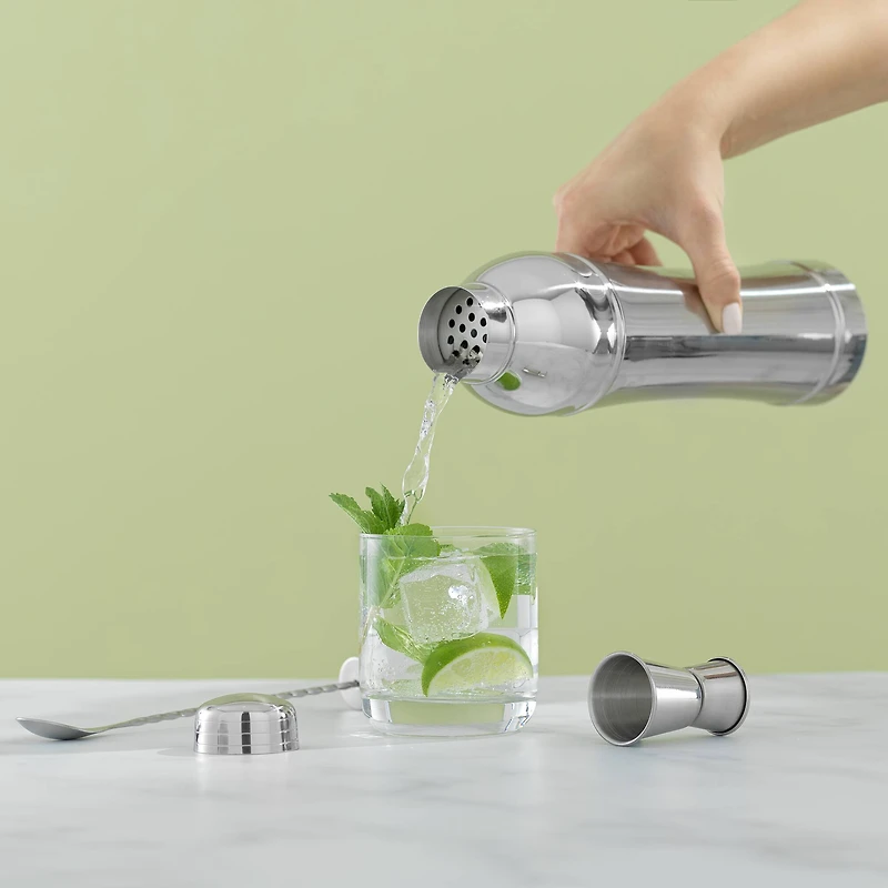 JoyJolt® 24oz. Cocktail Shaker Drink Mixer Set