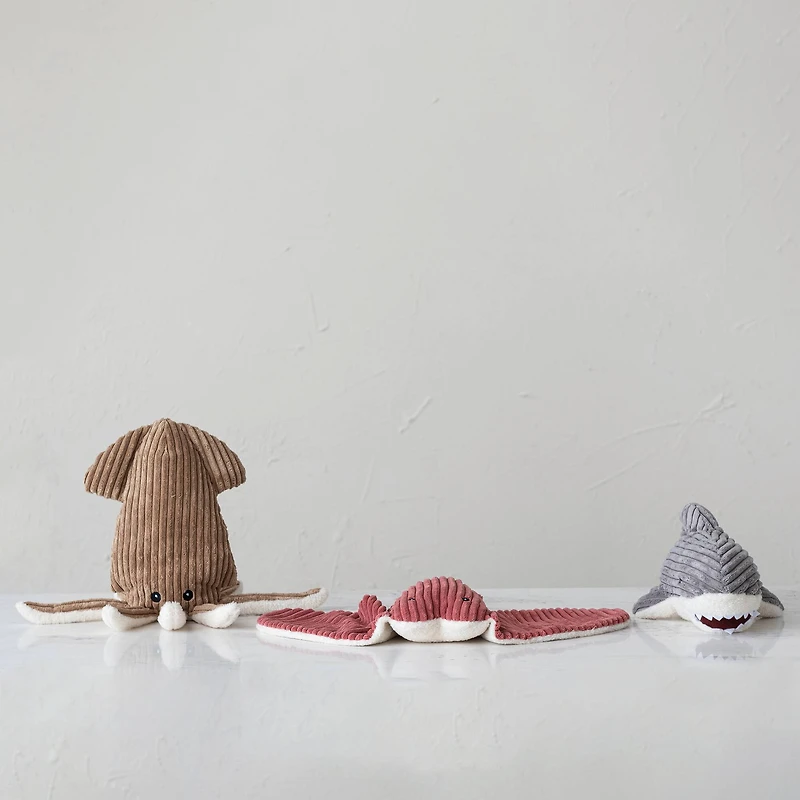 Hello Honey® 18" Brown Plush Corduroy Squid